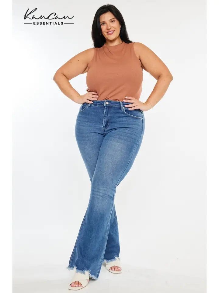 Kan Kan Fringe jeans Plus Size