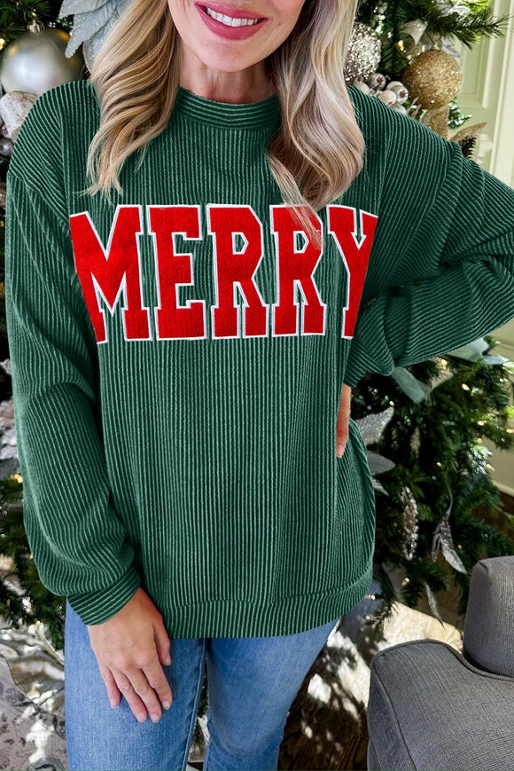 Merry Ribbed Long Sleeve